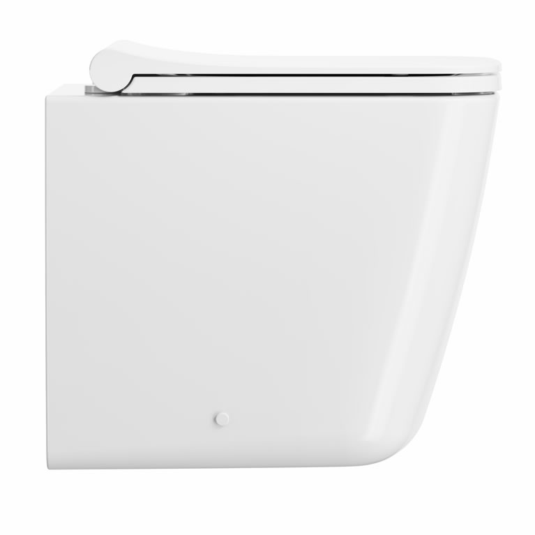 Crosswater Libra Gloss White Short BacktoWall Toilet Sanctuary